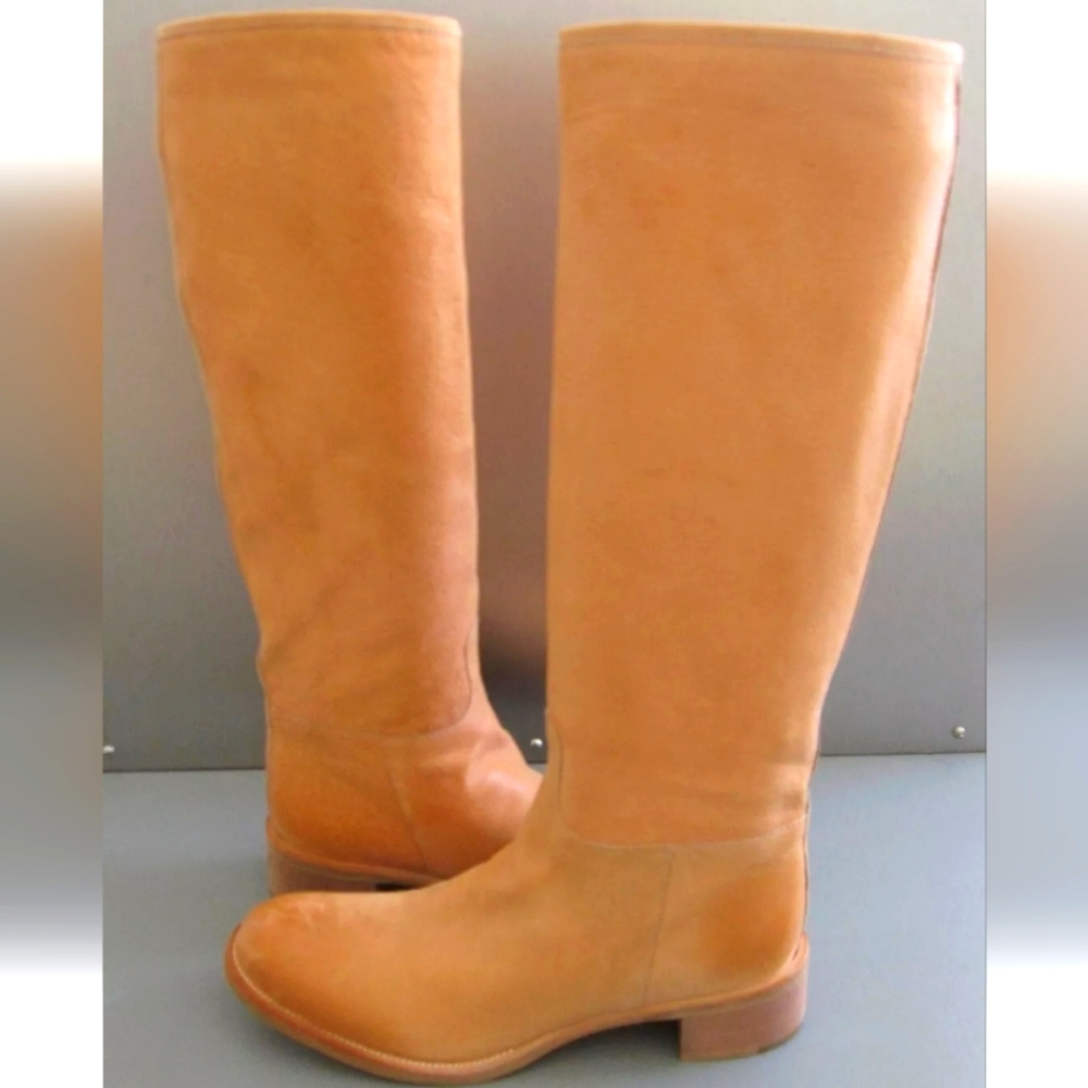 Tall Prada Leather Riding Boots Worn Twice 40